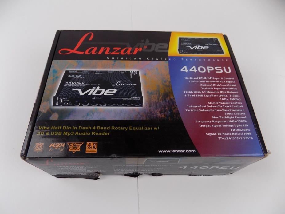 LANZAR 440PSU Vibe 4 Band Parametric Equalizer w/SD & USB Mp3 Audio Reader