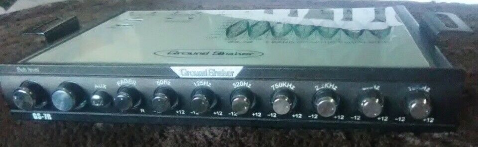 Ground Shaker GS-7R car stereo graphic equalizer
