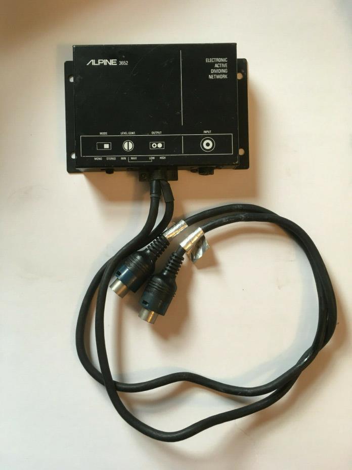 Vintage Alpine Car Audio 3652 Active Electronic Dividing Network
