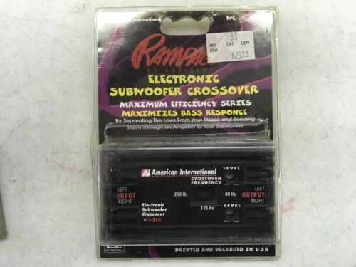 Rampage By Audiovox Electronic Subwoofer Crossover - NEW