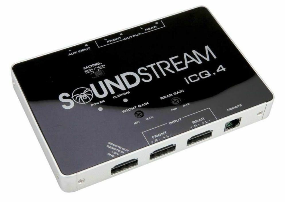 SOUNDSTREAM ICQ.4 4CHANNEL CAR AUDIO STEREO Line Input Converter *Free Fast Ship