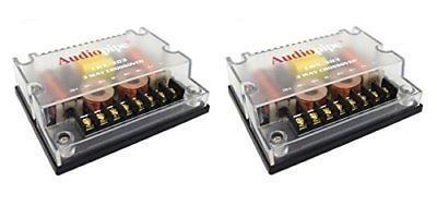 2 PACK 3 way Crossover CRX-303 300 Watts Passive Crossover Car Audio Tweeter