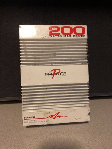 Old School Audiovox Prestige Car Amplifier PA-250 200W 2 Channel Bridgeable