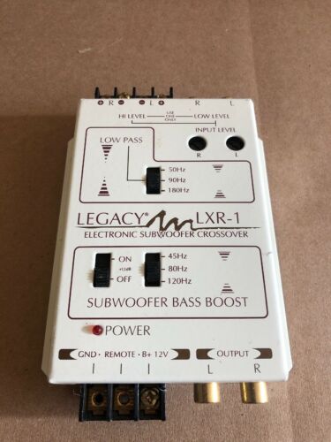 Legacy LXR-1 Electronic Subwoofer Crossover Bass Boost Vintage *Tested*