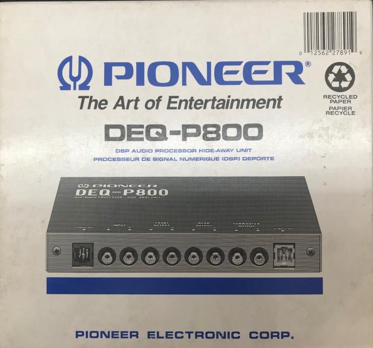BRAND NEW IN BOX PIONEER DEQ-P800 COMPONENT DIGITAL SIGNAL PROESSOR ORIGINAL
