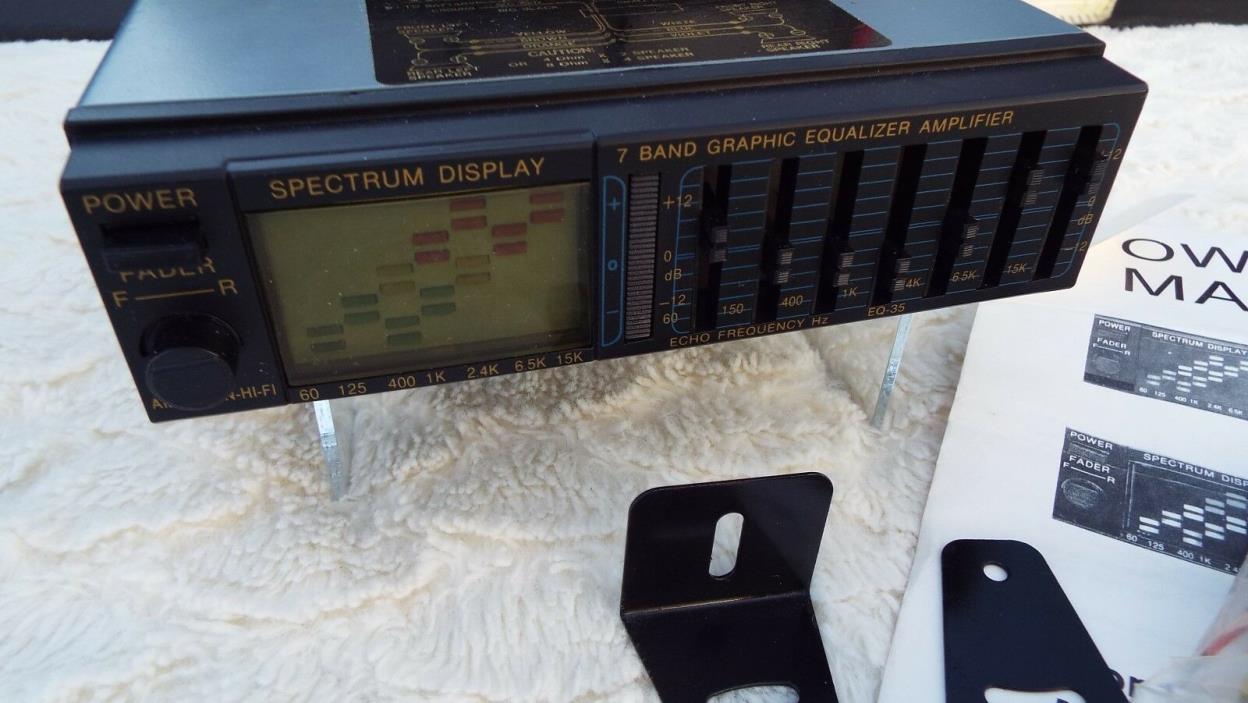 c1980s American Hi-Fi EQ-35 Equalizer/Booster (7 Bands, Spectrum Type Display)