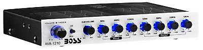 Boss Audio R6002 AVA1210 7 Band Pre-Amp Half-DIN Car Equalizer, Subfoofer