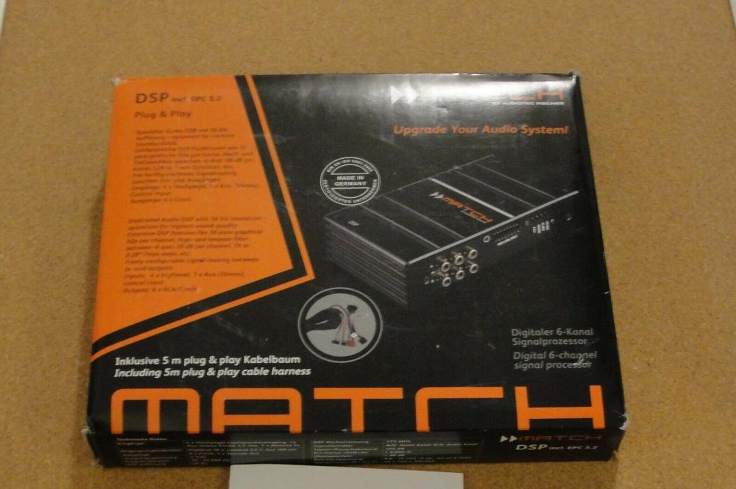 Match DSP by Audiotec Fischer. NEW. 6-channel DSP, OEM Integration!