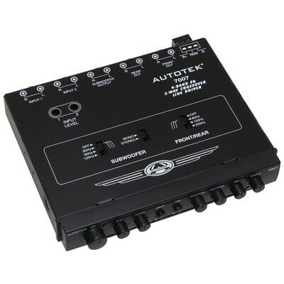 Autotek 7007 Half-DIN 4-Band 2-Way Equalizer/Crossover