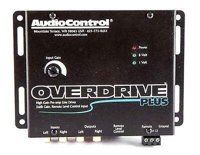 AudioControl Overdrive Plus Black Two Channel High-Gain Active Line Driver