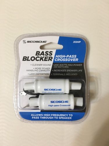 Scosche Bass Blocker High-Pass Crossover XOHP 200 Watts 2 Count [MR81-HPC6] Cap