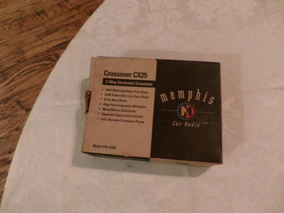 NEW Memphis Audio 16-CX25 2-Way Electronic Crossover
