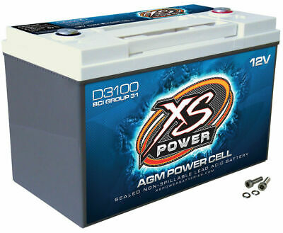 Xs Power D3100 12 Volt Battery 5,000 Max Amps Sealed Audio Battery