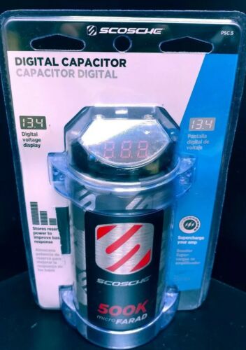 Scosche PSC.5 500K Micro Farad Digital Capacitor New Sealed