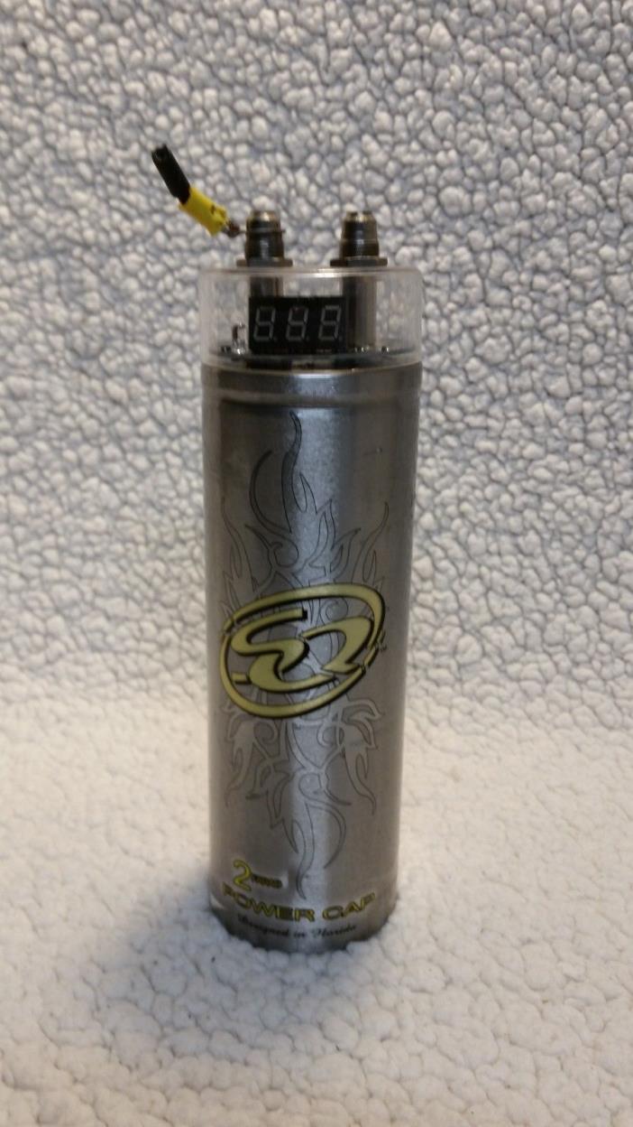 Sound Quality Capacitor - SQ 2 Farad Cap - Car Audio Battery Power Assist