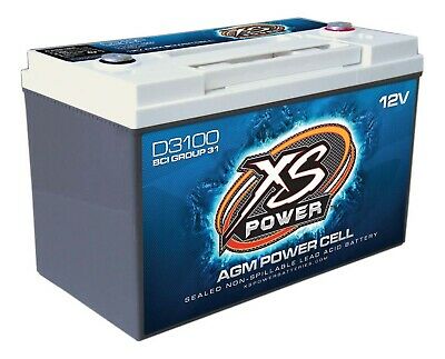 XS POWER BATTERY D3100 XS Power AGM Battery 12 Volt 1000A CA - Free ship