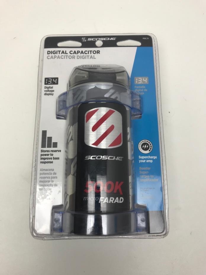 Brand New Scosche PSC.5 500K Micro Farad Digital Capacitor
