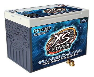XS POWER BATTERY D1400 AGM Battery 14v 2 Post  - Free ship