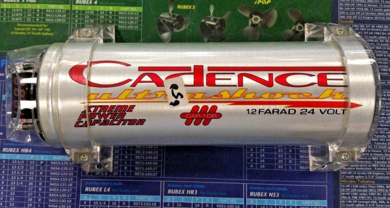 NEW POWER CAPACITOR CADENCE CAP-1DR 1.2 farad 24 volt ultrashock led readout