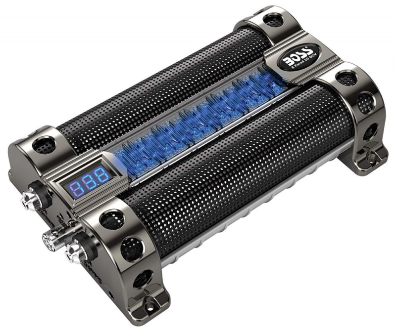 BOSS Audio CAP8 - 8 Farad Car Capacitor For Energy Storage To Enhance Bass Deman