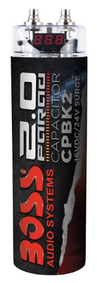 Farad Capacitator Car Digital Audio 2 Power Display Boss CPBK2 Bass Enhance Amp