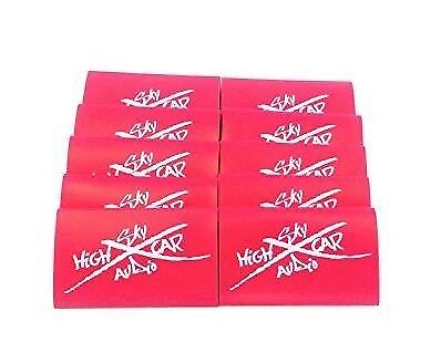 Sky High Car Audio 10 Pack 1/0 Heat Shrink - Red