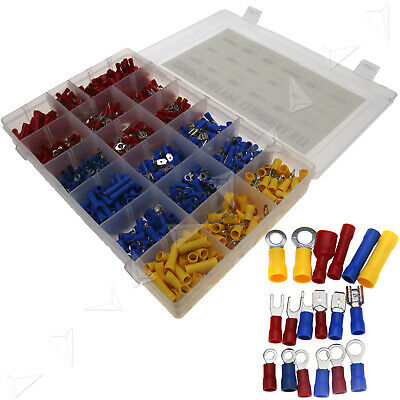 18 Type 1200PCS Insulated Assorted Electrical Wire Terminals Crimp Connector Kit