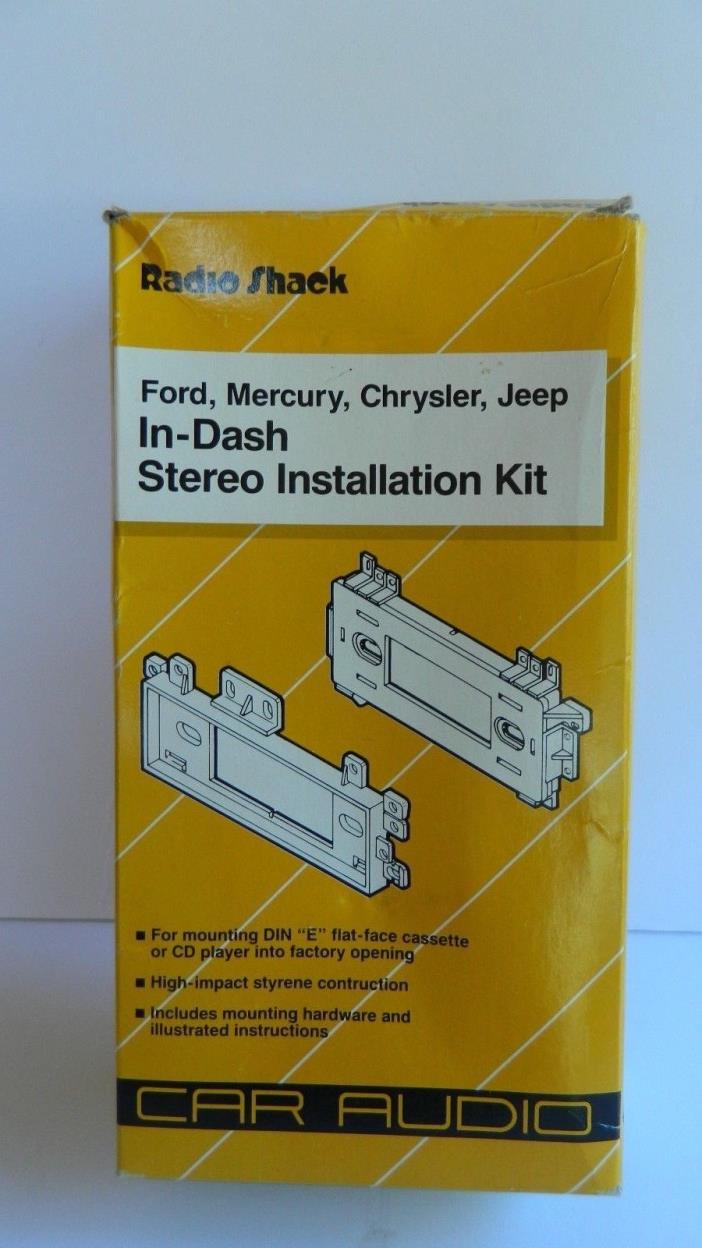VTG. RADIO SHACK IN-DASH STERO INSTALLATION KIT FOR 1974-UP FORD/CHRYSLER & JEEP