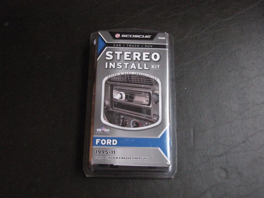 Scosche Stereo Install Kit - Ford 1995-11 - Ford,Lincoln,Mazda and Mercury