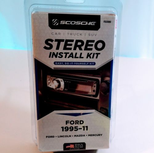 Scosche FD2080 Stereo Install Kit for Ford Lincoln Mazda Mercury 1995 - 2011
