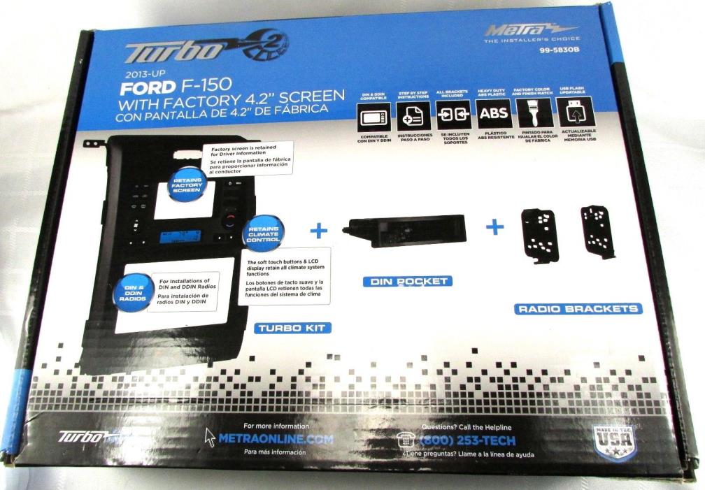 METRA 99-5830B FORD F150 2013 and up with Factory 4.2