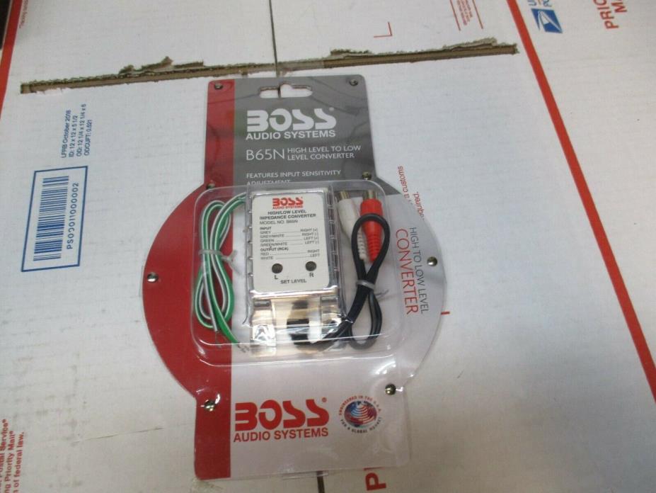 BOSS AUDIO SYSTEMS B65N HIGH LEVEL TO LOW LEVEL CONVERTER NEW FAST SHIPPING