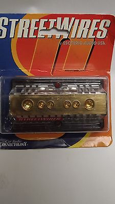 STREETWIRES EXPANDABLE POWER DISTRIBUTION BLOCK 2- 1/0 AWG IN 4- 8 AWG OUT