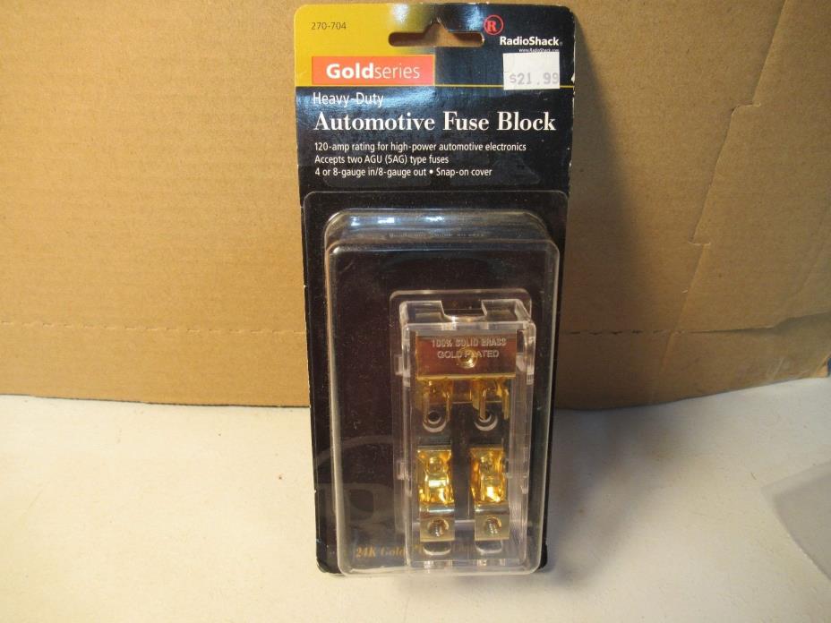 Automotive Fuse Block Gold Series NIP 24K Gold Plated Connectors Radio Shack