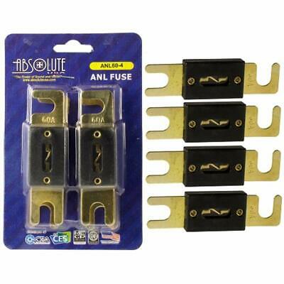 USA ANL60-4 Pack Amp Gold Plated Fuse Car Electronics