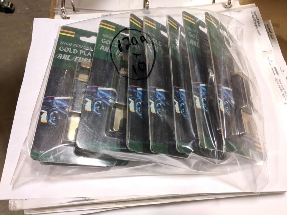 100A Gold Plated ANL Blade Fuses (10 Pack)