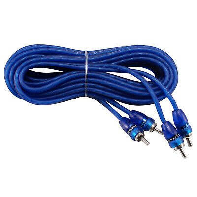 Stinger Select SSRCB20 Audio RCA Interconnect Cable 20 ft 2 Channel Blue