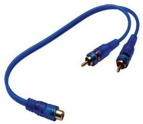 Sound Quest By Stinger SPRCA2M Y Adapter Splitter 1 Female-2 Male Rca Cable (B)