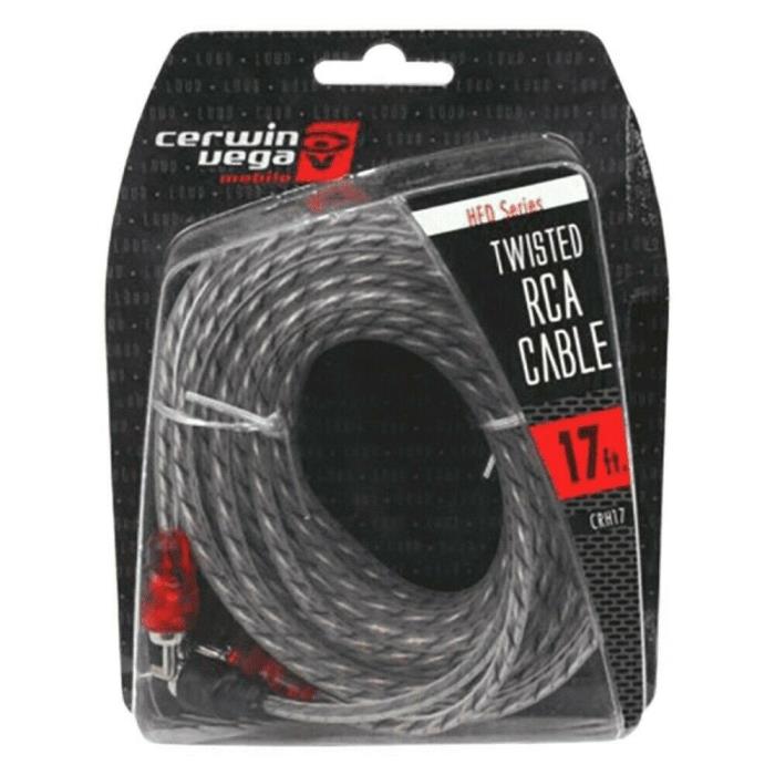 Cerwin Vega HED Series 2-channel RCA cable 17ft. Twisted pair single CRH17 (B)