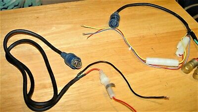 8 PIN DIN MALE & FEMALE ADAPTOR CABLE SET VINTAGE /////ALPINE MOBILE ELECTRONICS