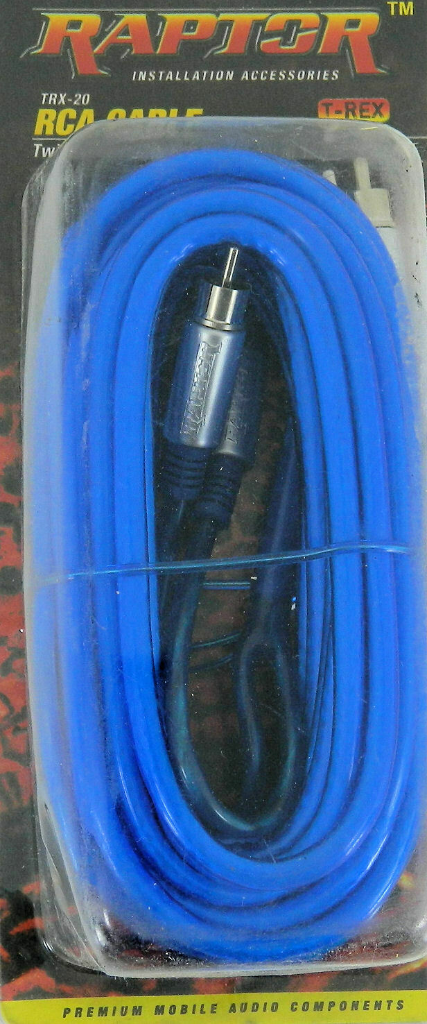 Raptor TRX-20 T-Rex Series 2 Channel 20 Foot RCA Cable