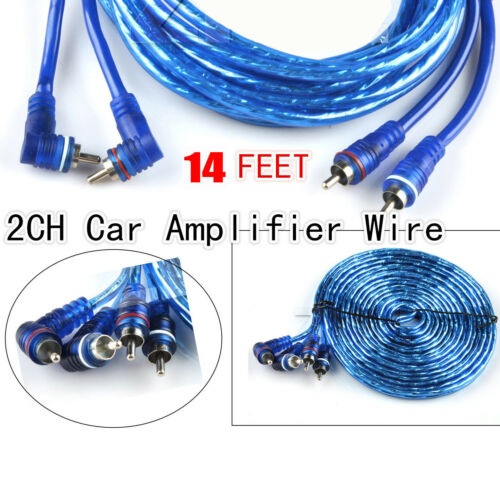 14FT 2 Channel Power Amp Install Car Audio Complete Amplifier Installation Cable