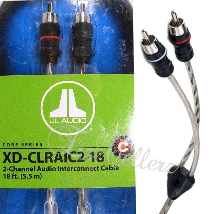 JL AUDIO XD-CLRAIC2-18 + XD-CLRAIC4-18 2 and 4 Channel RCA 18-Foot Cable 18FT