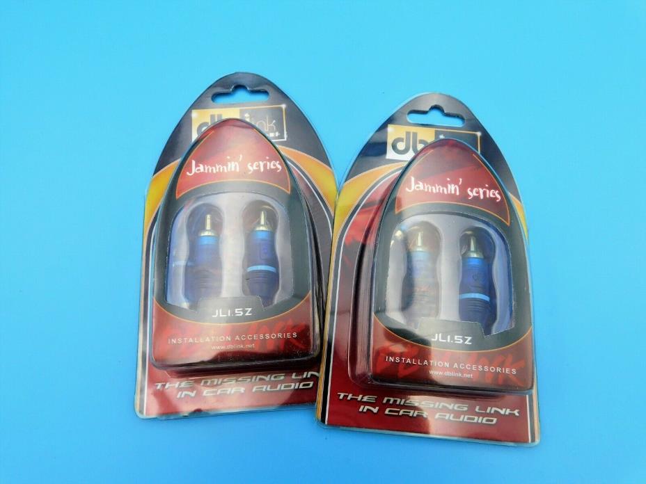 DB Link JL1.5Z Jammin Series Blue  RCA Cable 1.5 ft - Set of TWO