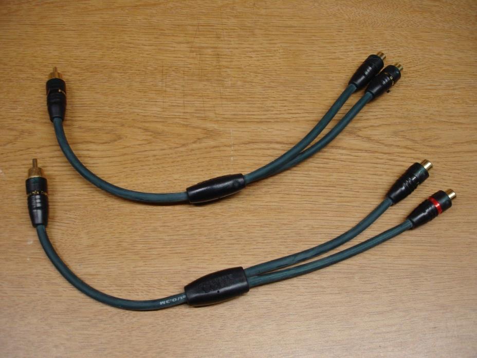 Phoenix Gold - (2) RCA Y Interconnect Adapter - Vintage - Excellent Condition.