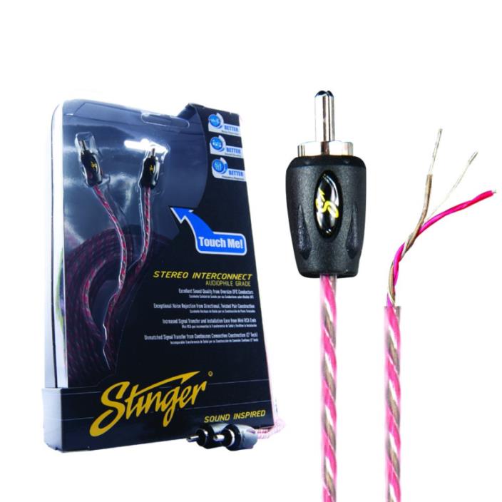 Stinger SI426 6-Foot 4000 Series Professional 2 Channel RCA Interconnects