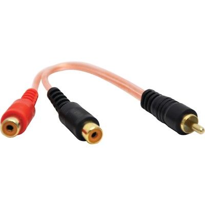 WOW Db Link X-Series Rca Y-Adapter 1 Male 2 Females Copper conductor