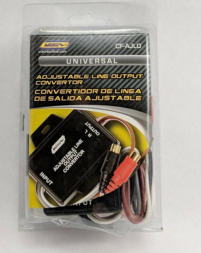 Metra  Sub Woofer Crossover Speaker to Sub RCA Jacks Converter Adjustable  NIB