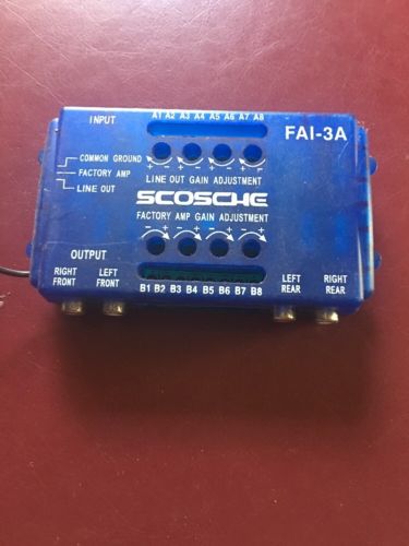 Scosche High to Low 4-Channel Speaker Level RCA Adjustable Converter