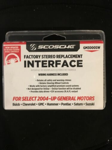 Scosche GM3000 Select 2004-Up GM Motors Stereo Replacement NEW